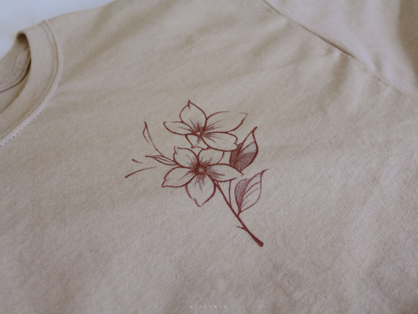 Floral Kitsune t-shirt