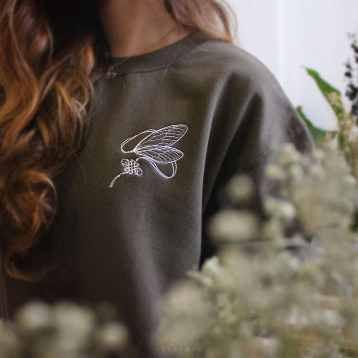 Winged Embroidered Sweatshirt