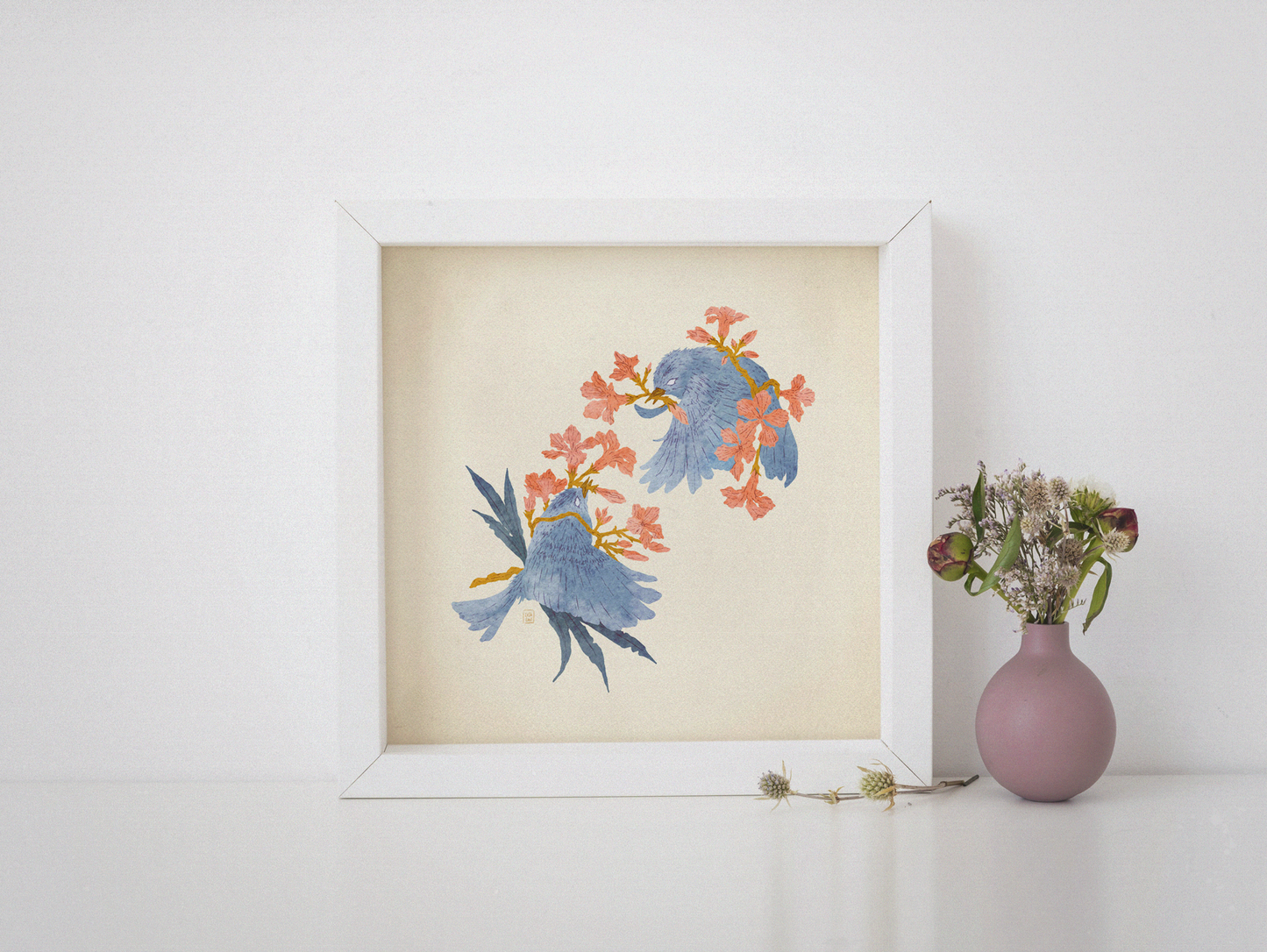 Oleander Entangled Goldcrests print