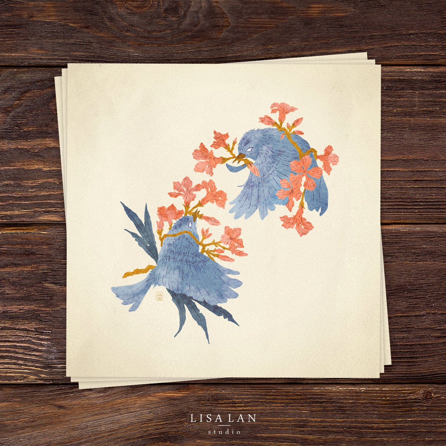 Oleander Entangled Goldcrests print