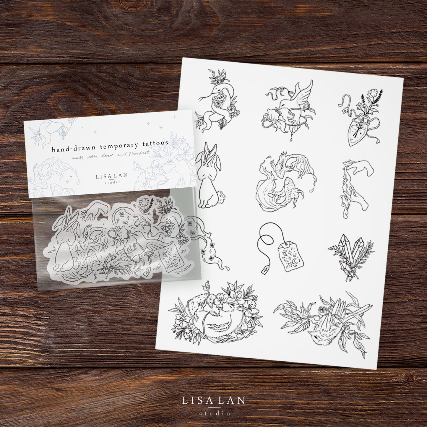 Enchanted temporary tattoos