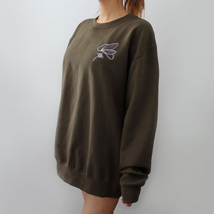 Winged Embroidered Sweatshirt