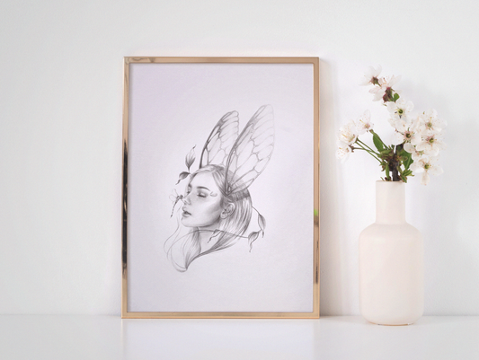 With Wings print