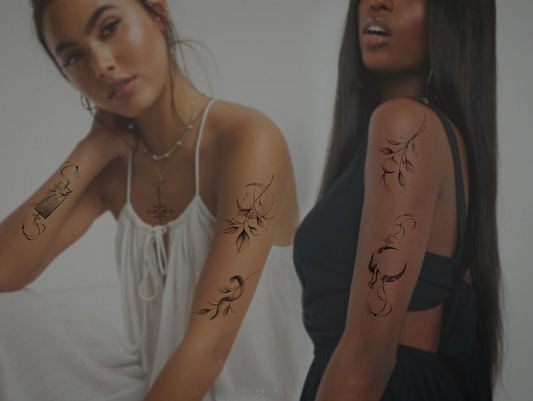 Moon Drop temporary tattoos