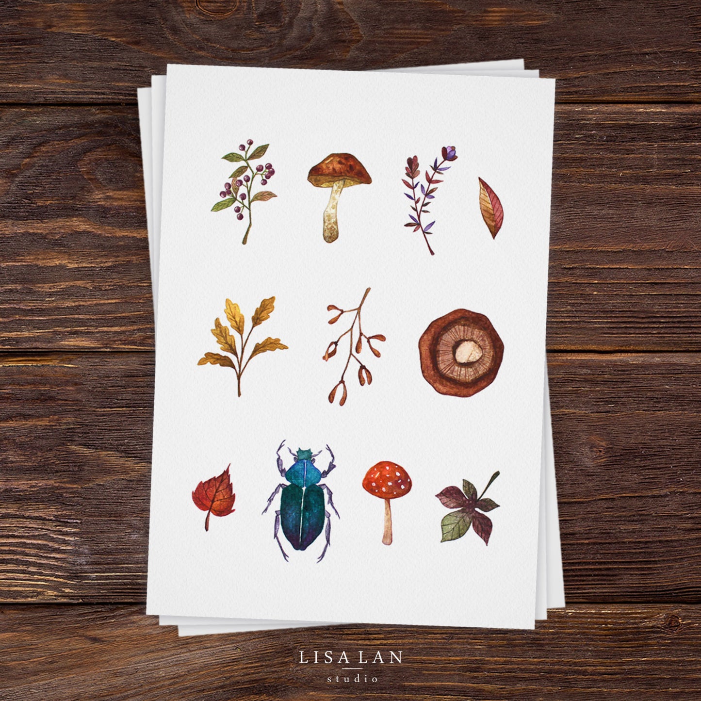 Forest Forage print