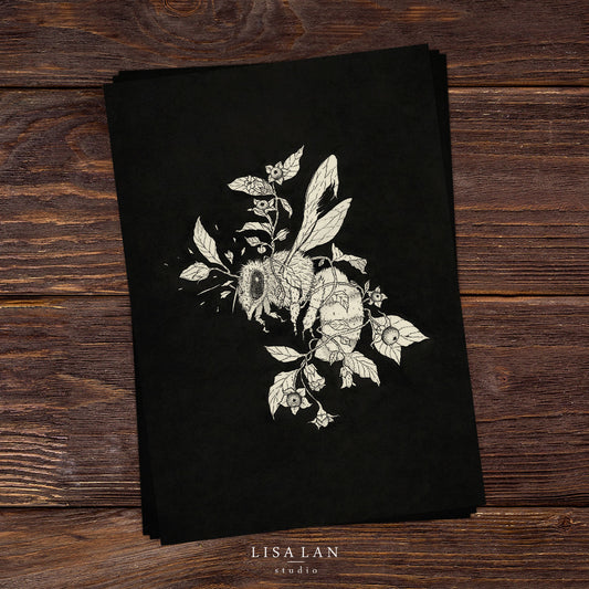 Honeybee & Belladonna print